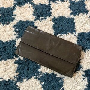 Coach Wallet Vintage Leather Pocketbook Black